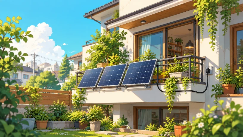 Panels on a balcony rail or garden fence